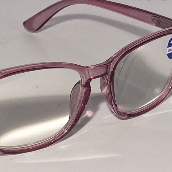1137 Colette 4.0 Clear Raspberry Reading Glasses Soft Butterfly Readers NWT - Picture 7 of 9